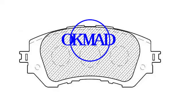 TOYOTA (GUANGZHOU) YARIS / VIOS Saloon (FAW) VIOS Brake pad FMSI: 9175-D1950 OEM:04465-0D150 GDB7902 WVA:25823, F1950